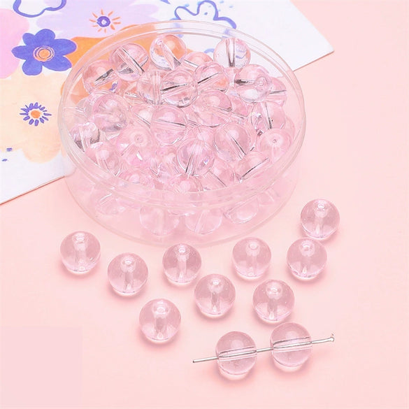 Wholesale Loose Imitation Jade Glass Beads For Handmade Jewelry Accessories Bracelet And Necklace Material