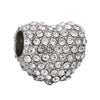 Wholesale Loose Metal Heartshaped Vintage Silver Beads With Totem Pattern For Diy Pendant Electroplating Treatment Suitable For Boys And Girls