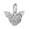 Wholesale Loose Metal Heartshaped Vintage Silver Beads With Totem Pattern For Diy Pendant Electroplating Treatment Suitable For Boys And Girls