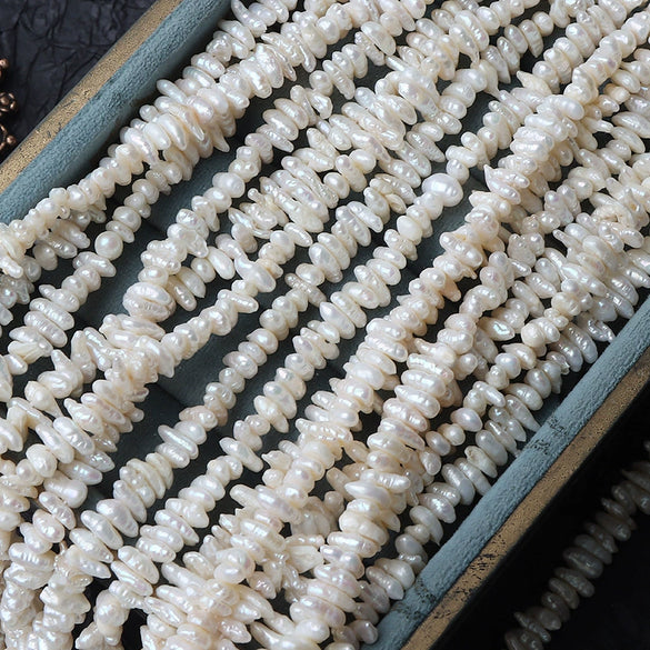 Wholesale Loose Natural Freshwater Pearl Beads Irregular Spike Overlapping Style