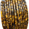 Wholesale Loose Natural Stone Tiger's Eye Cylindrical Tube Beads For Diy Jewelry Accessories Polished