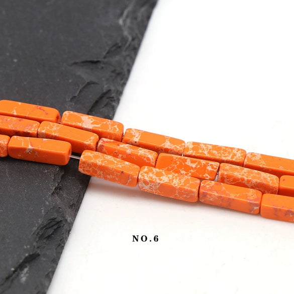 Wholesale Loose Rectangular Emperor's Stone Beads For Diy Jewelry Accessories Polished