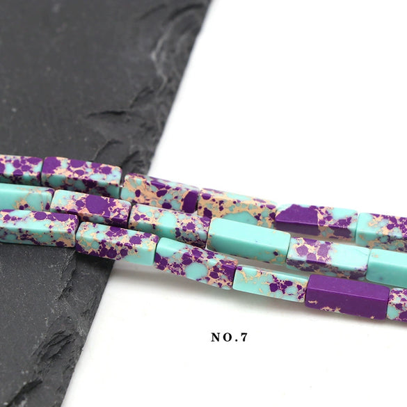 Wholesale Loose Rectangular Emperor's Stone Beads For Diy Jewelry Accessories Polished