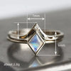 Wholesale Loose Ring Copper Geometric Rhombus Retro Fashion Ring For Women With Zirconia