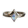 Wholesale Loose Ring Copper Geometric Rhombus Retro Fashion Ring For Women With Zirconia