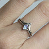 Wholesale Loose Ring Copper Geometric Rhombus Retro Fashion Ring For Women With Zirconia