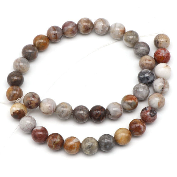 Wholesale Loose Round Gobi Agate Beads For Diy Jewelry Grinding And Polishing