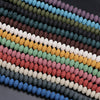 Wholesale Loose Volcanic Stone Abacus Beads For Jewelry Accessories Cutting Process
