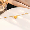 Wholesale Love Bracelet Titanium Steel Heart Shape Simple Style 18K Gold Plated Fine Jewelry