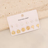 Wholesale Love Butterfly Earrings With Rhinestone Eyes Stainless Steel Jewelry Crown Heart Star Pattern Electroplated For Women