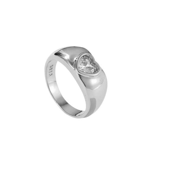 Wholesale Love Design Microinlaid Zircon Stacked Ring Jewelry In Copper With Geometric Shape And Electroplated Finish For Women And Unisex