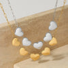 Wholesale Love Heart Shape Pendant Necklace In 316 Stainless Steel For Women With Electroplating Treatment