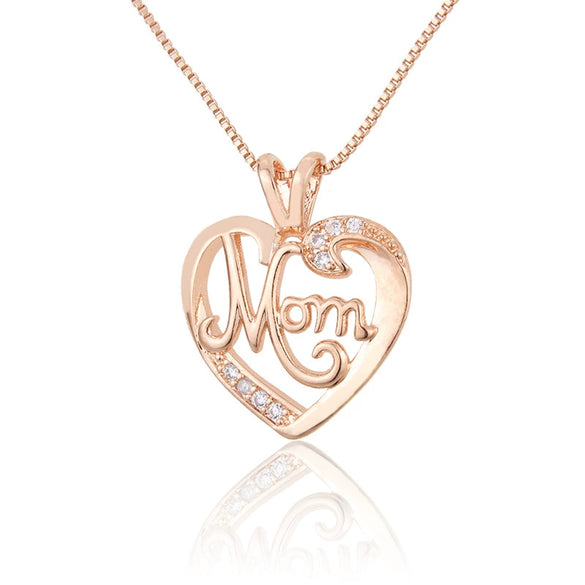 Wholesale Love Heart Vintage Copper Hollow Pendant Necklace