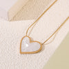 Wholesale Love Stainless Steel Electroplated Heartshaped Necklace For Couples Light Luxury Jewelry