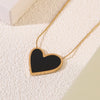 Wholesale Love Stainless Steel Electroplated Heartshaped Necklace For Couples Light Luxury Jewelry