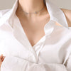 Wholesale Love Water Drops Bell Shaped Titanium Steel Gold Plated Jewelry Set For Women Necklace And Bracelet