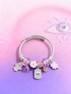 Wholesale Lovely Animal Style Stainless Steel Electroplated Beaded Bracelet With Multielement Oil Drop Rhinestone Jewelry Accessories