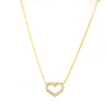 Wholesale Loveshaped Stainless Steel Necklace With 18K Gold Plated And Diamond For Women Ochain Vacuum Real Gold Electroplating In Pvd Furnace Light Luxury And Lovely Niche Jewelry