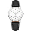 Wholesale Luminous Casual Digital Belt Quartz Watch For Men And Women Metal Case Stainless Steel Buckle Round Dial Ordinary Glass Mirror