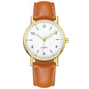 Wholesale Luminous Casual Digital Belt Quartz Watch For Men And Women Metal Case Stainless Steel Buckle Round Dial Ordinary Glass Mirror