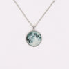 Wholesale Luminous Constellation Crystal Necklace With Moon Pendant For Men And Women