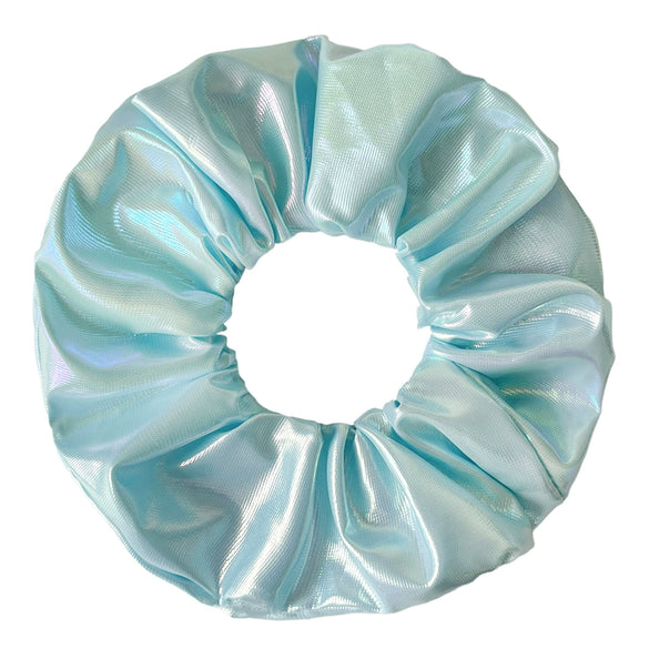 Wholesale Luminous Thick Pu Fabric Knitted Hair Scrunchies Hair Accessories