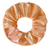 Wholesale Luminous Thick Pu Fabric Knitted Hair Scrunchies Hair Accessories