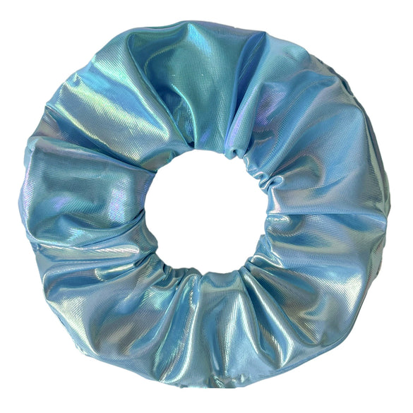 Wholesale Luminous Thick Pu Fabric Knitted Hair Scrunchies Hair Accessories