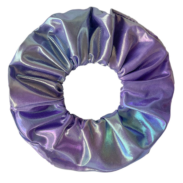 Wholesale Luminous Thick Pu Fabric Knitted Hair Scrunchies Hair Accessories