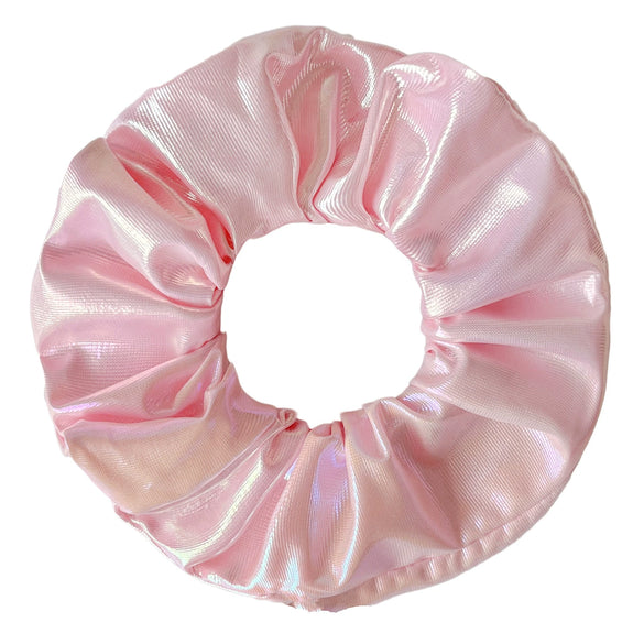 Wholesale Luminous Thick Pu Fabric Knitted Hair Scrunchies Hair Accessories