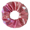 Wholesale Luminous Thick Pu Fabric Knitted Hair Scrunchies Hair Accessories