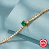 Wholesale Luxury Colored Diamond Tennis Cz Bracelet In S925 Sterling Silver With Geometric Design And Inlaid Zircon For Women