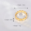 Wholesale Luxury Flower Combination Ring Jewelry Titanium Steel Gold Plated Geometric Style