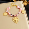 Wholesale Luxury Retro Diy Jewelry Set With Goldplated Stainless Steel Heart Water Drop Bell Pendant For Women