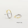 Wholesale Luxury S925 Silver Electroplated Ushaped Hoop Earrings