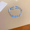Wholesale Luxury Silver Bracelet With Imitation Pearls And Geometric Zirconia For Women