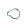 Wholesale Luxury Silver Bracelet With Imitation Pearls And Geometric Zirconia For Women
