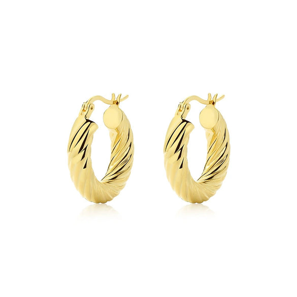 Wholesale Luxury Women's 925 Sterling Silver Geometric Retro Earrings With Electroplating