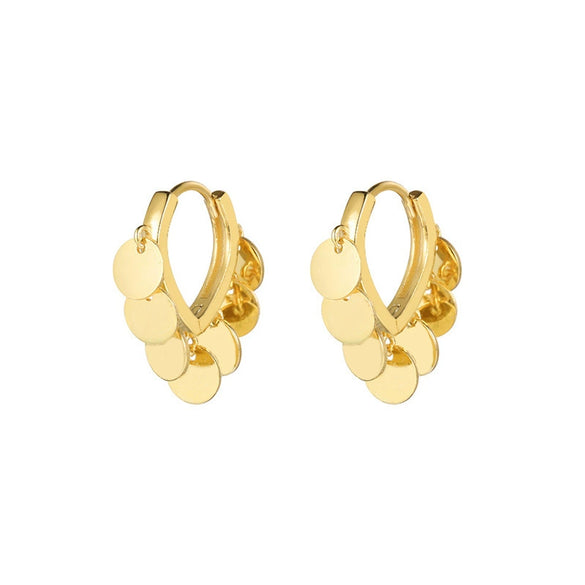 Wholesale Luxury Women's 925 Sterling Silver Geometric Retro Earrings With Electroplating