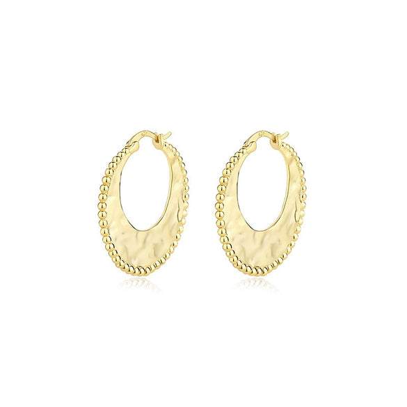 Wholesale Luxury Women's 925 Sterling Silver Geometric Retro Earrings With Electroplating