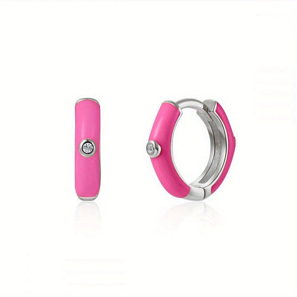Wholesale Luxury Zircon Earrings Set Geometric Style Copper