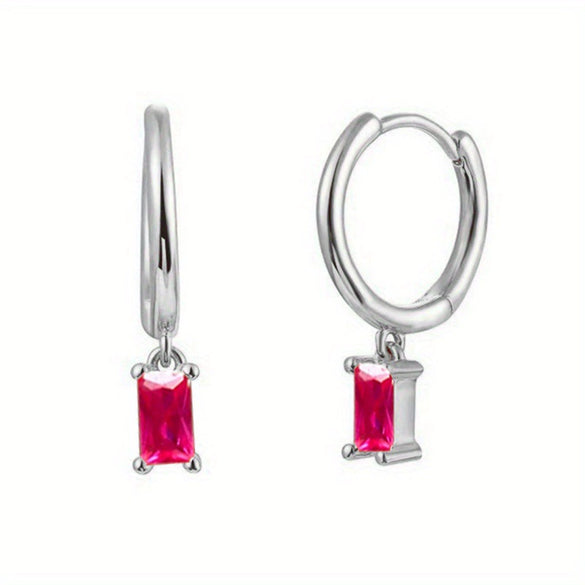 Wholesale Luxury Zircon Earrings Set Geometric Style Copper