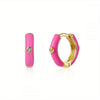 Wholesale Luxury Zircon Earrings Set Geometric Style Copper