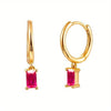 Wholesale Luxury Zircon Earrings Set Geometric Style Copper