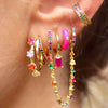 Wholesale Luxury Zircon Earrings Set Geometric Style Copper