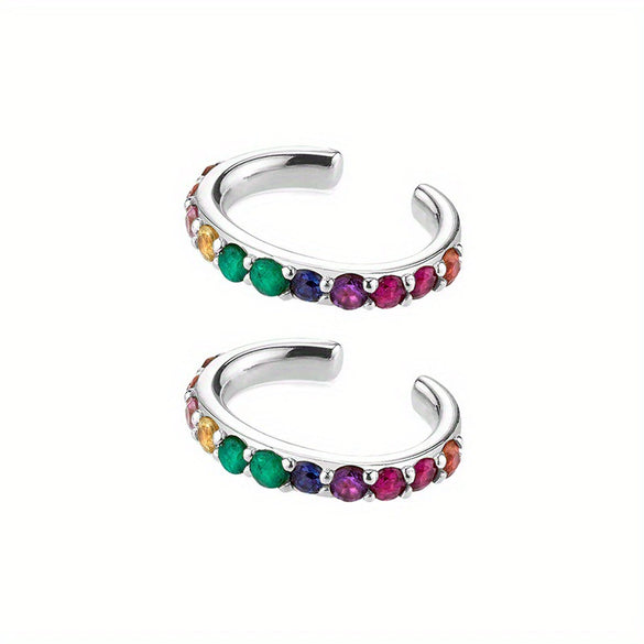 Wholesale Luxury Zircon Earrings Set Geometric Style Copper