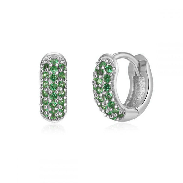 Wholesale Luxury Zircon Women's Copper Geometric Purely Handmade Earrings