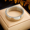 Wholesale Magnetic Czech Diamond Bracelet Titanium Steel Geometric Style Electroplated Unisex Jewelry