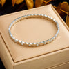Wholesale Magnetic Czech Diamond Bracelet Titanium Steel Geometric Style Electroplated Unisex Jewelry