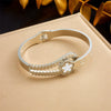 Wholesale Magnetic Czech Diamond Bracelet Titanium Steel Geometric Style Electroplated Unisex Jewelry